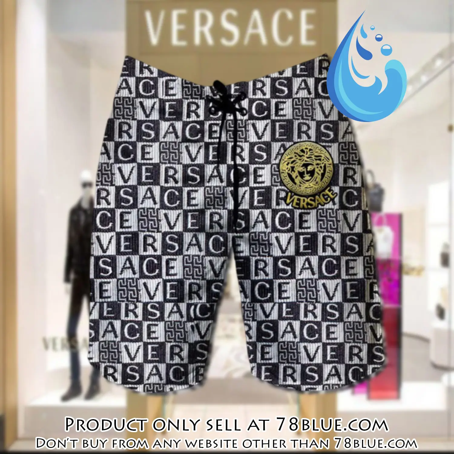 Versace medusa caro luxury brand premium fashion shorts for men 78b0708642